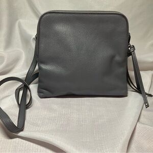 Banana Republic Charcoal Leather Crossbody Bag